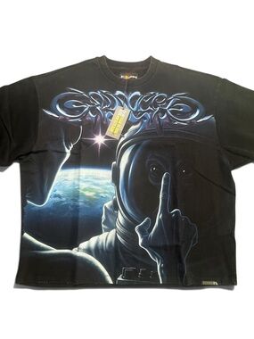 Godspeed First Contact 2 Men’s Black T-shirt Size Large Rarity Numbered New